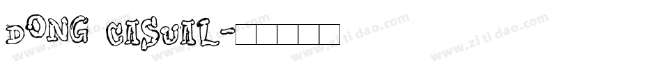 Dong casual字体转换